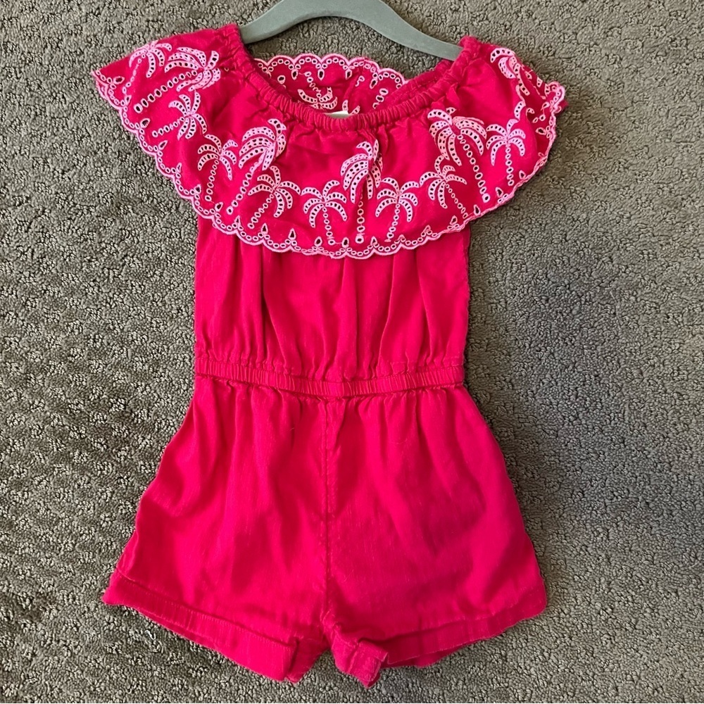 Old Navy Pink Jumpsuit Relaxed Fit Elastic Waist